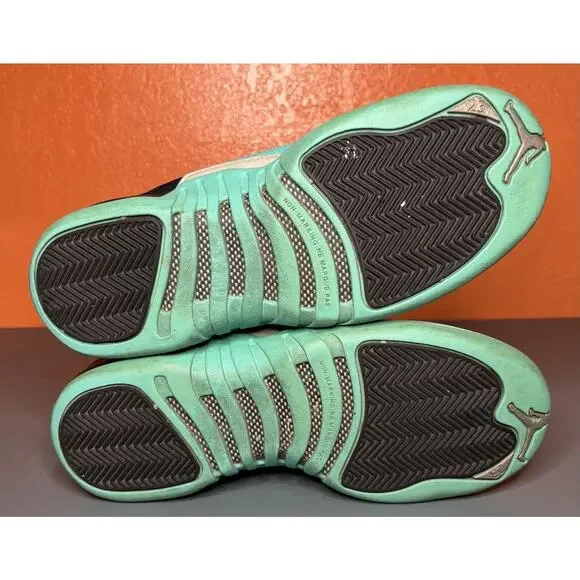 Air Jordan 12 Hyper Jade Mens Size 7 ***Pre-Owned - Picture 4 of 5